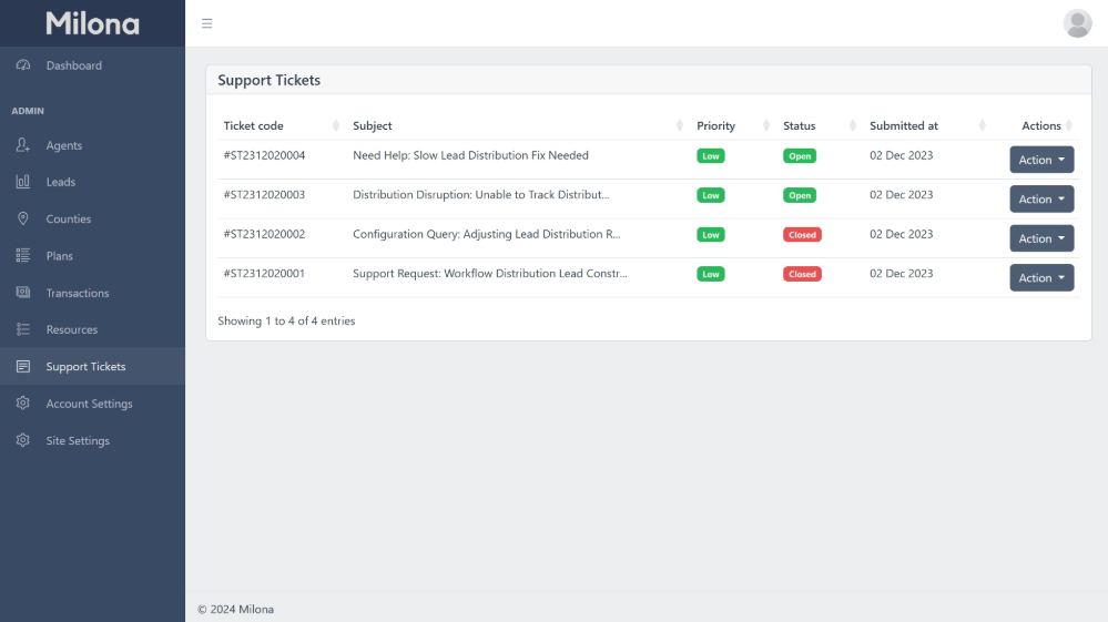 Lead Distribution App.